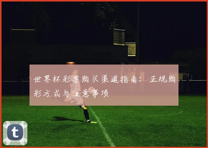 世界杯彩票购买渠道指南：正规购彩方式与注意事项