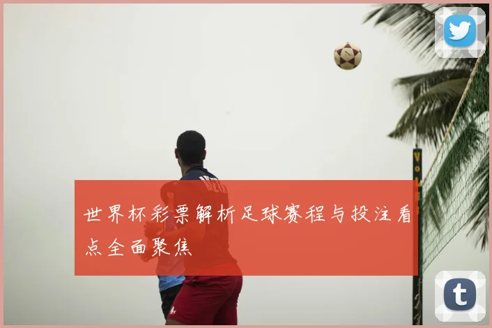 世界杯彩票解析足球赛程与投注看点全面聚焦